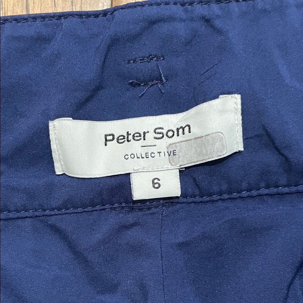 Peter Som x RTR Belted Faux Leather Pants in Blue, 6 - Picture 3 of 8